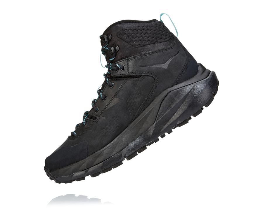 Hiking Boots Womens - Hoka One One Kaha GORE-TEX - Black - SHEQMCX-26